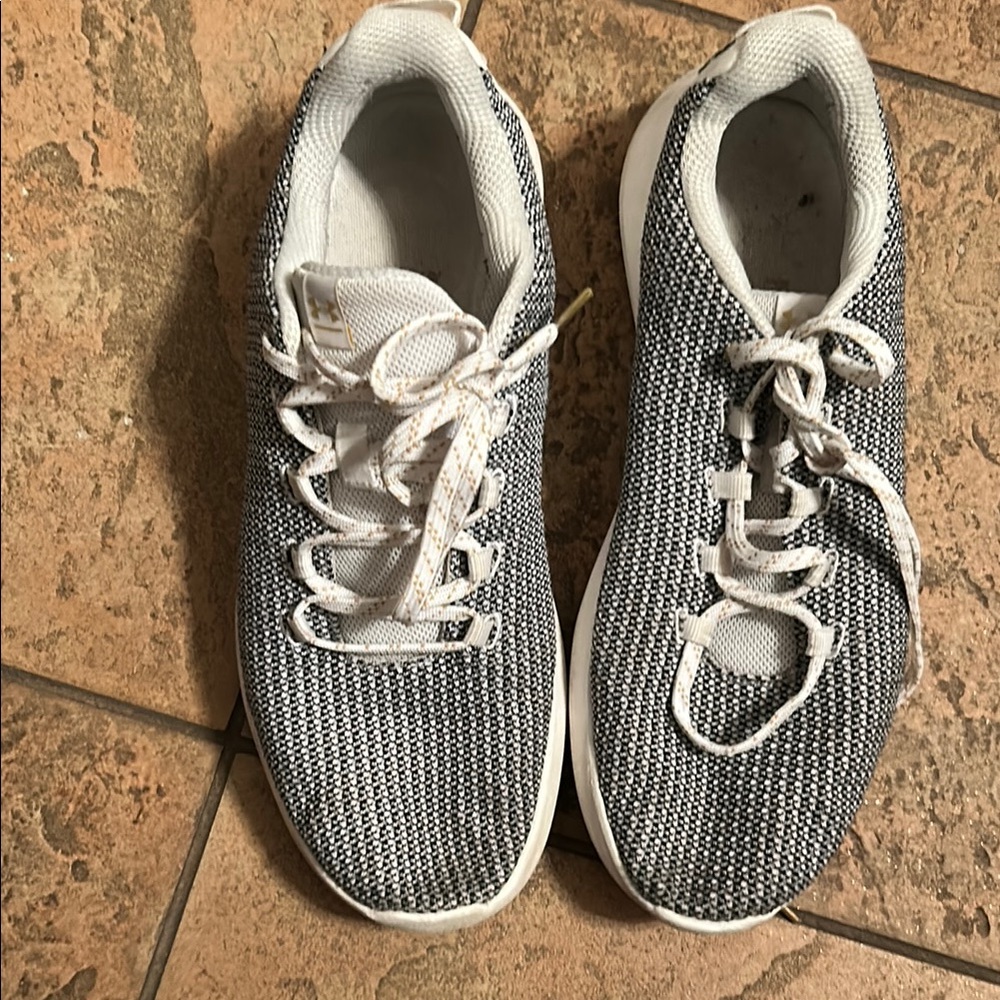 Under Armour Black and White Sneakers